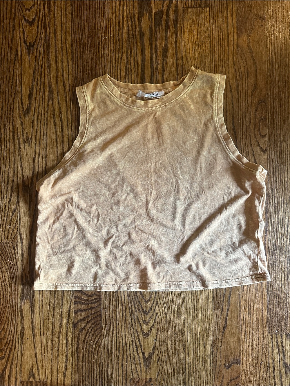 Double Zero Gold Acid Wash Crop Top